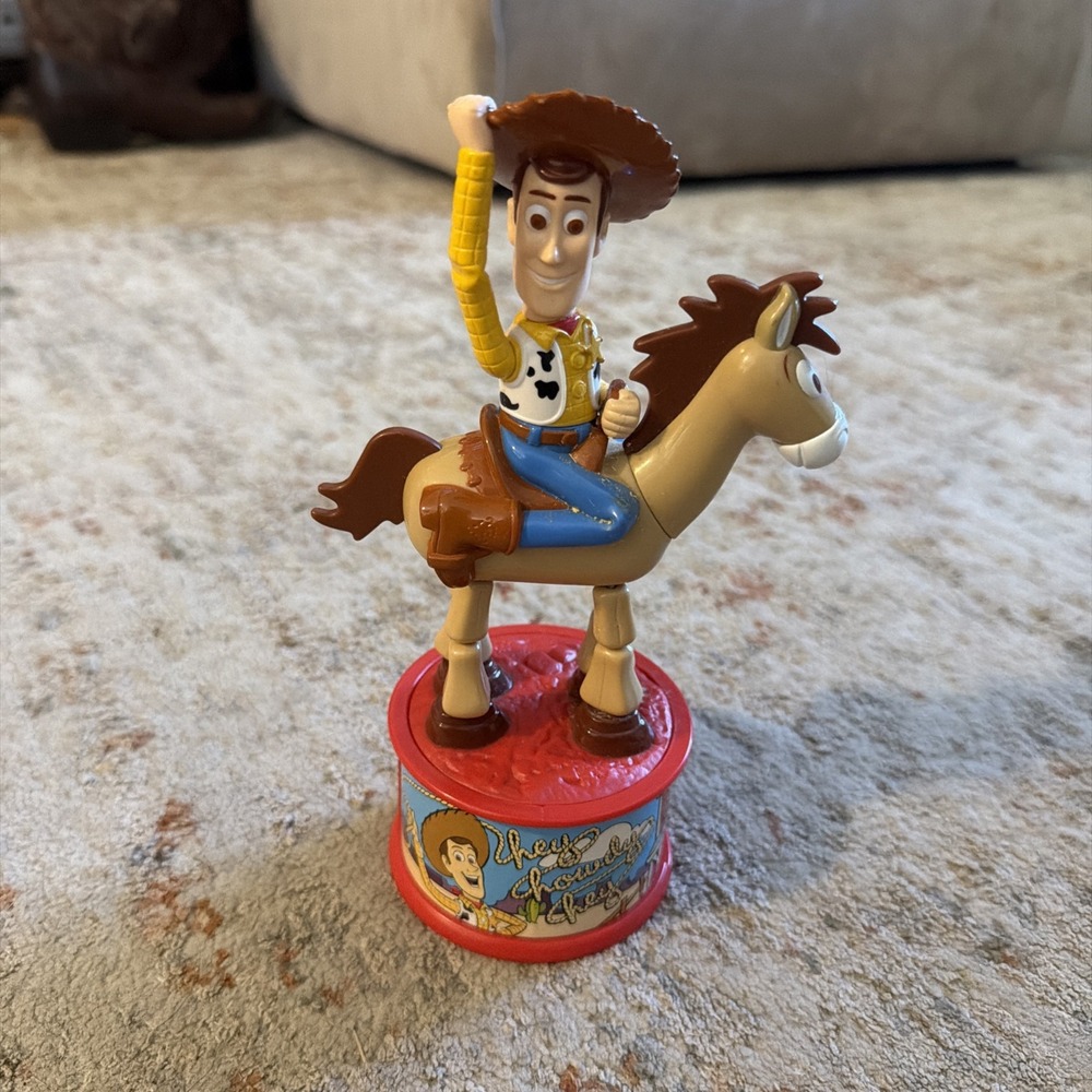 Vtg McDonald's Toy Story 2 Woody On Bullseye Collectible Toy from Disney Pixar